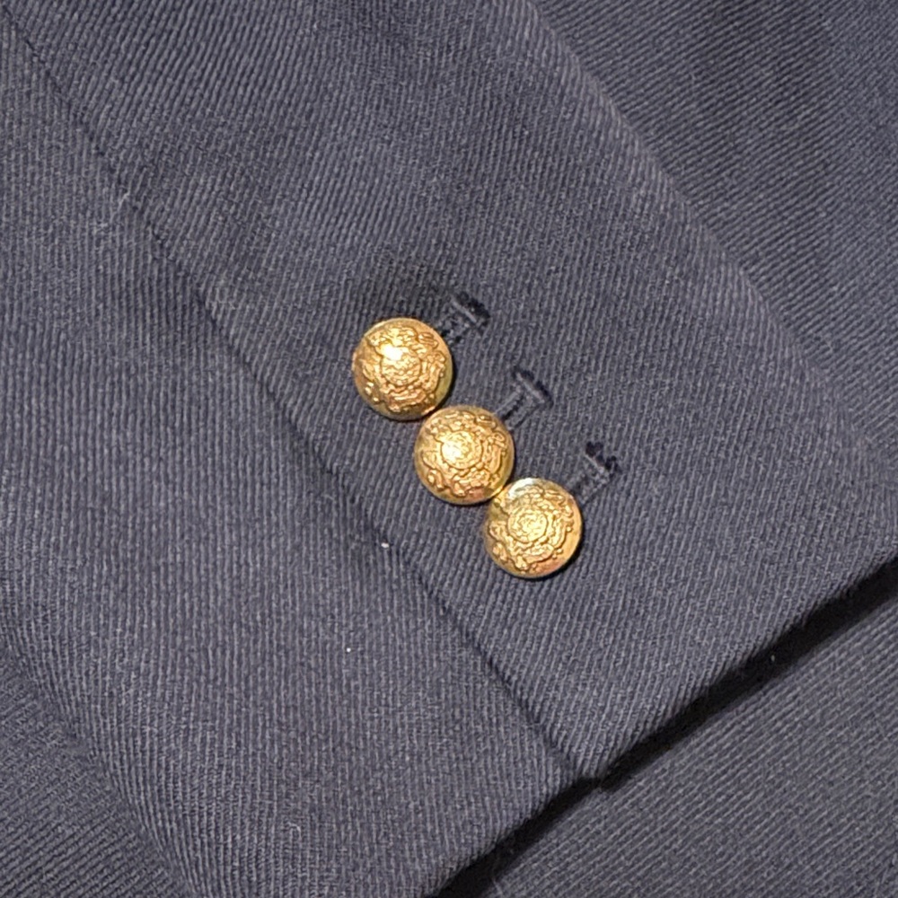 J.Crew Classic “Schoolboy” Navy Blazer with Gold Accents - Picture 2 of 11